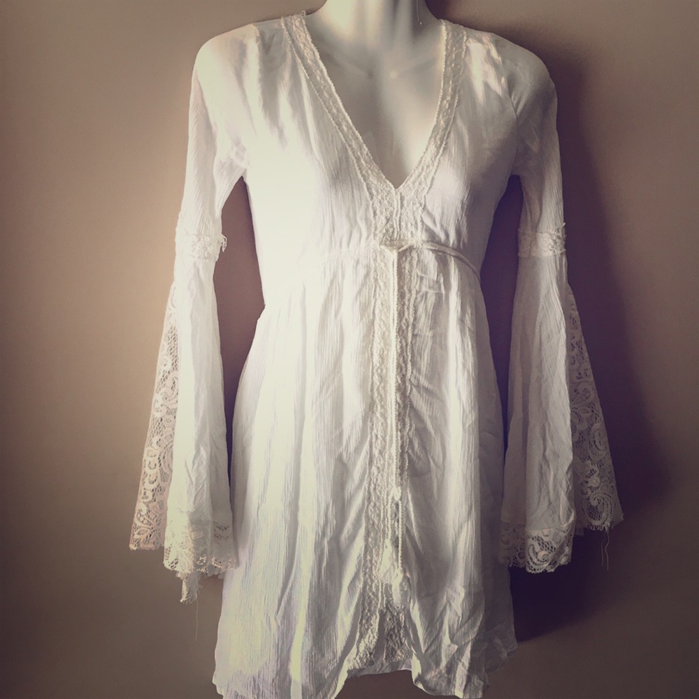 White peasant dress